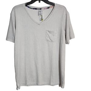 Croft & Barrow Light Heather Gray Pocket Lounge/Sleep Tee, NWT, Medium